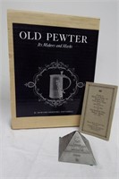2 Reference Books Antique Pewter & Silver Plate