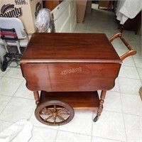 Kroehler Solid Wood Tea Cart/Wagon