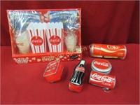 Coca-Cola: Coin/Trinket Cases, Socks, Popcorn