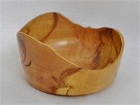 Small (4") Hand Turned Natural Maple Crotch Bowl