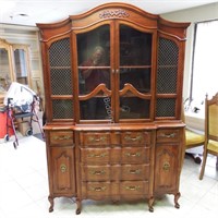 Gorgeous Solid Wood China Cabinet & Hutch
