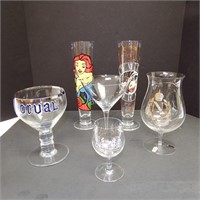 Collection of Six  Beer & Wine Goblets