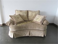 Corinthian Pillow Back Love Seat Made in USA