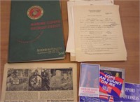 Usmc Veteran Papers & Recruit Depot Book