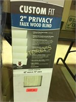 Alabastar 2" Privacy Blind - 42 x 72