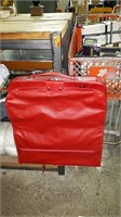 FOLDING RED SUIT BAG