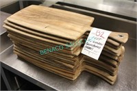 LOT, 16X WOOD BREAD BOARDS PADDLES