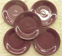 Set Of 5 Fiesta Purple Dinner Plates