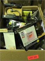 Box of Drapery Hardware - Hooks, End Sets