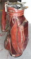 Palmer Leather Golf Bag with Wide