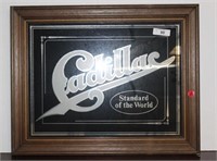 Framed Cadillac Advertising Mirror