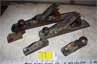 Collection of wood planes, various sizes