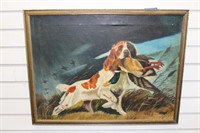ROSCOE COOK SIGNED PAINTING ON CANVAS