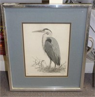 SIGNED AND NUMBERED "GREAT BLUE HERON"