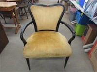 Plush Gold Upholstered Occasional Chair
