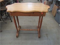 Maple Top Table with Drawer 30 x 17 x 27