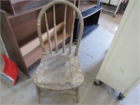 Primitive Wood Kitchen Chair