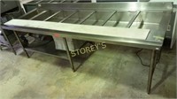 7 well S/S steam table - 102x36x38