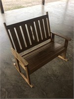 Wooden rocking chair, double-size