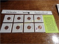 Sleeve of 8 Lincoln Cents Set