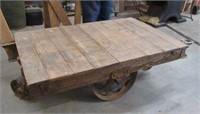 antique heavy duty dock dolly (30in x 4ft)