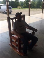 Large cedar rocking chair