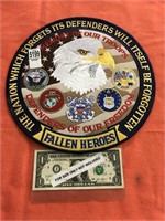 LARGE IN MEMORY OF OUR TROOPS PATCH