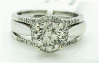 14kt Gold Brilliant 2.40 ct Diamond Wedding Set