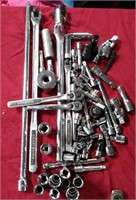 Over 50 piece set of Craftsmen socket tools