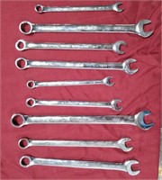 Set of 9 Autocracy chrome wrenches