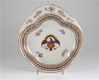 CHINESE EXPORT PORCELAIN LOBED DISH