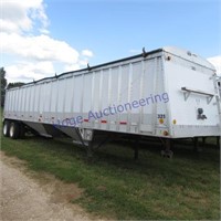 Corn Husker Hopper bottom grain trailer