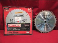 New Craftsman 10" Saw Blade 40 Tooth,