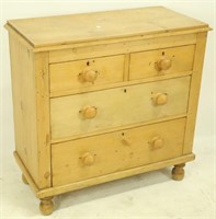 19th CENTURY PINE CHEST OF DRAWERS