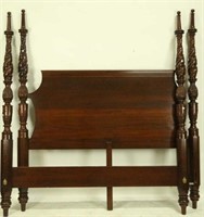 GEORGIAN STYLE MAHOGANY KING SIZE POSTER BED