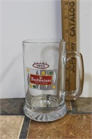 Glass Budweiser Beer Mug