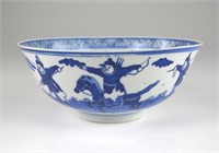 CHINESE EXPORT BLUE & WHITE BOWL