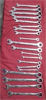 Set of 20 craftsman ratchet wrenches