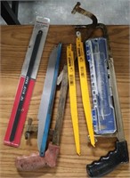 Assorted saws and blades