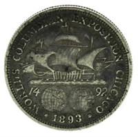 1893 Columbus Expo Silver Commem. Half Dollar
