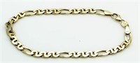 14kt Gold Men's Large Figaro Bracelet
