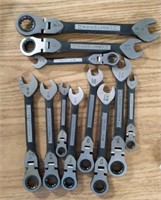 Set of 11 Craftsman Ratchet wrenches