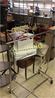 Folding Rolling Clothes Rack