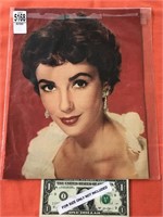 ELIZABETH TAYLOR PHOTO OUT OF 1952 LOOK MAGAZINE