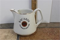 Bacardi Stoneware Advertisement Pitcher