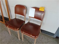 Metal and Leather Chairs
