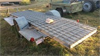 2012 Shopmade 7x12 Flatbed trailer