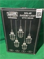 PARADISE - SOLAR GAZEBO LIGHT WITH 5 BULBS