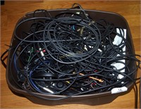 Av Cables, Switches & Projection Screen Lot