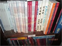 Shelf lot of books